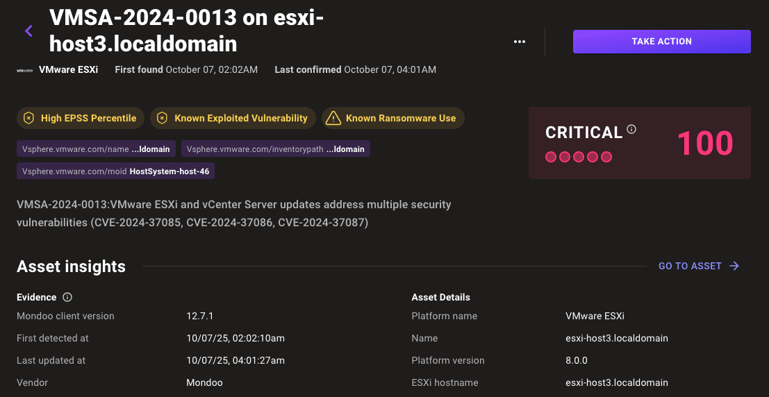 Mondoo now shows Known Ransomware Use as an extenuating risk factor