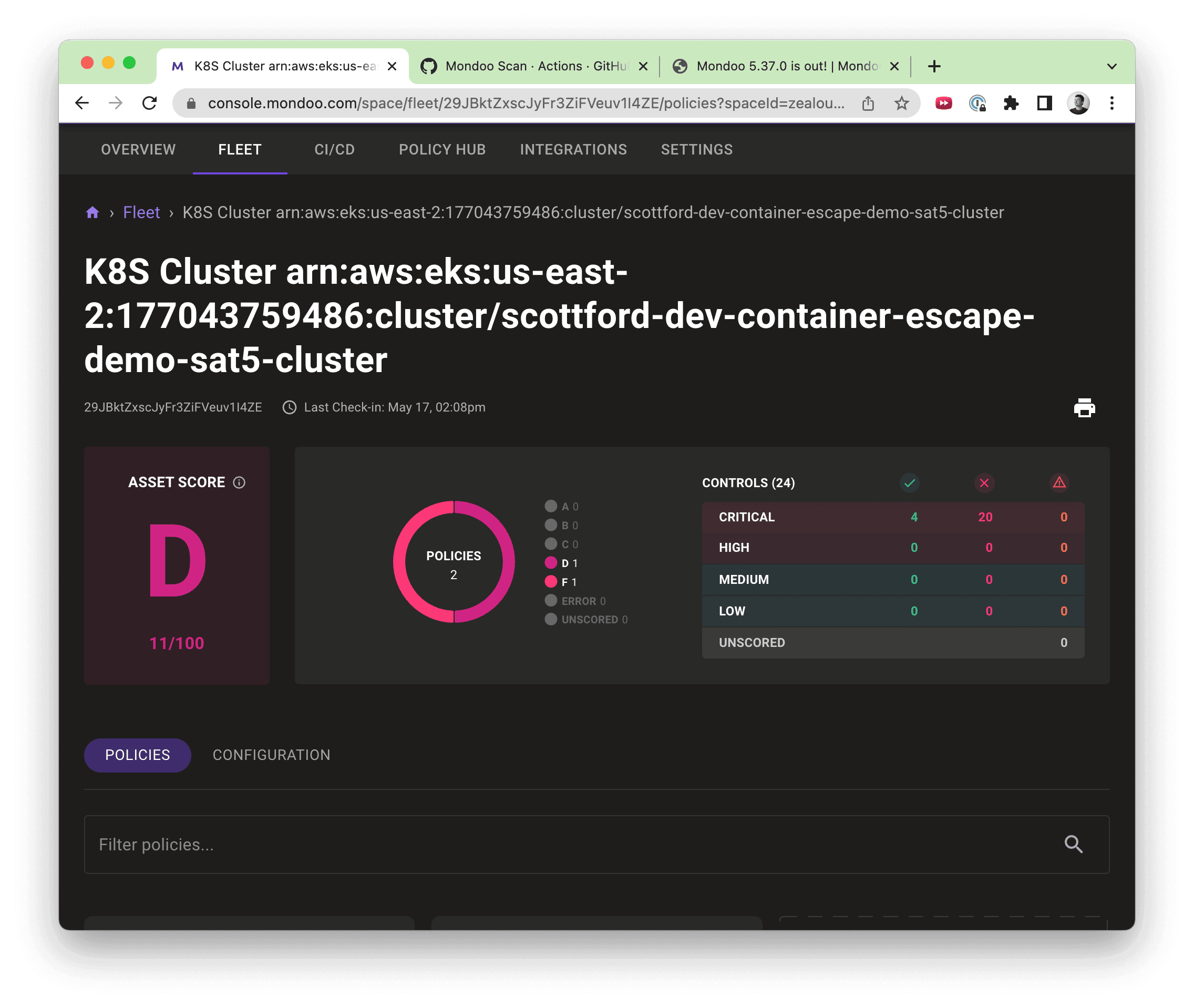 Kubernetes in Mondoo